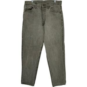 VTG 80s Mens Green/Grey Levi's 550 White Tab Denim Jeans W31xL30 W/ Talon Zipper